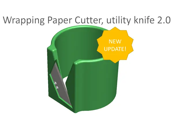 Wrapping Paper Cutter, utility knife 2.0!
