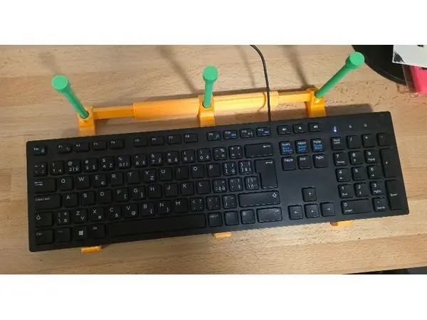 Print-in-Place 3-Arm Adjustable Telescopic Keyboard Stand