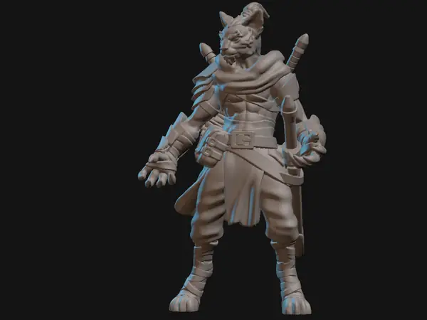 Tabaxi Monk Miniature