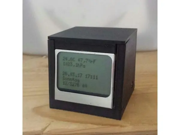 Simple Nokia 5110/3310 display module housing with some room
