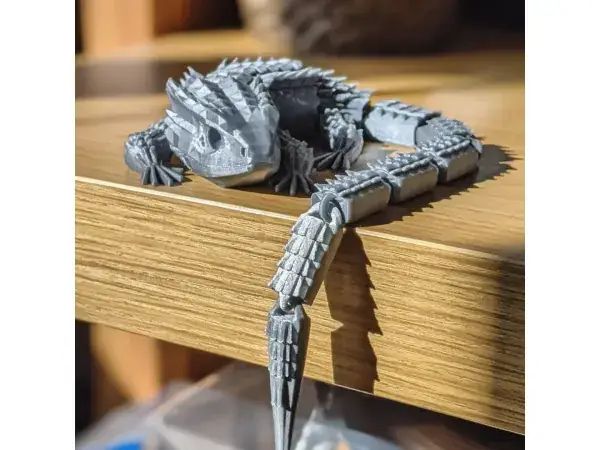 Red-Eyed Crocodile Skink - Articulated - Reuploaded