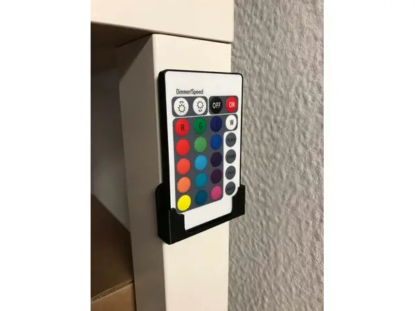 RGB LED Remote Control Holder
