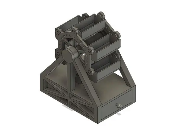 Ferris Wheel Organizer with a drawer #DesktopFusion