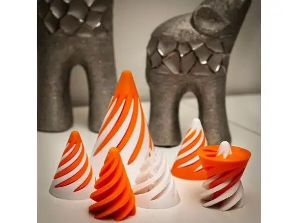 Spiral cone fidget toy