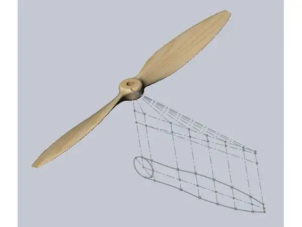 Propeller for model aircraft.