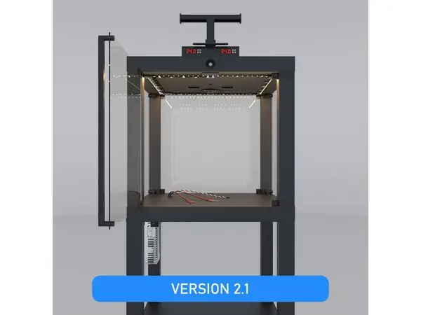 Temperature Controlled Enclosure With Motion Sensor LED Lights