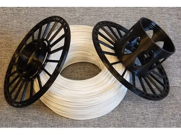Collapsible reel for 3D plastic