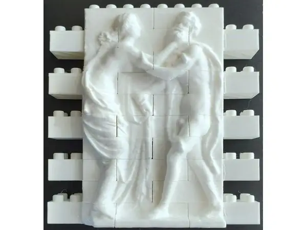 Montini Nymph and an old Satyr Wall Set (Lego Compatible)