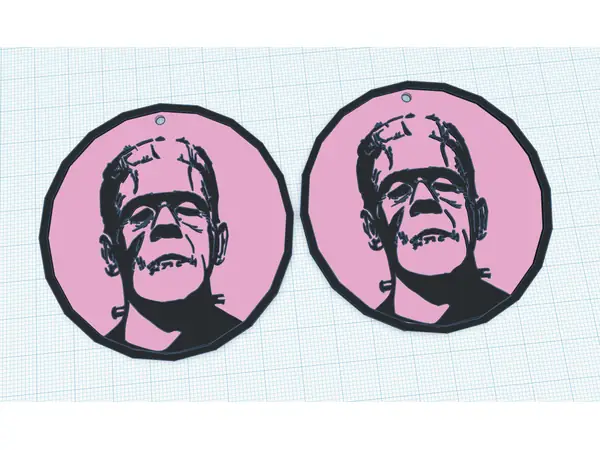 Frankenstein's Monster earrings