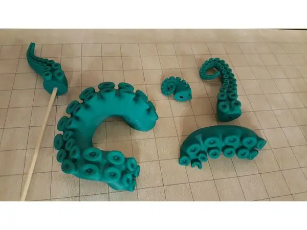 Octopus tentacle cake toppers