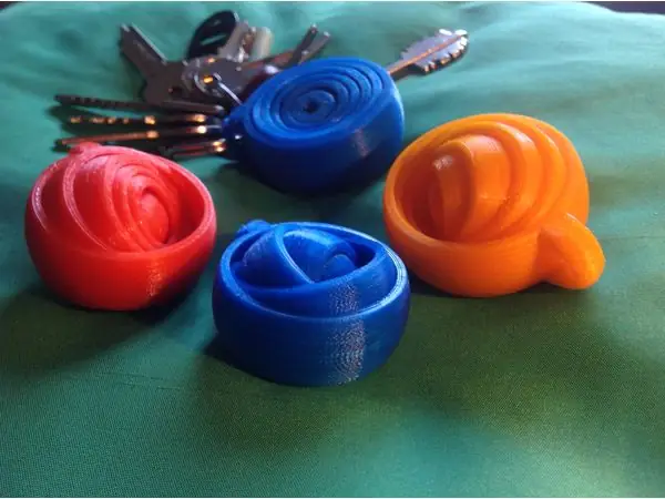gyroscopic relaxing keyring - 6 rings