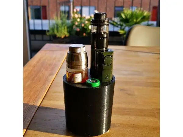 Vape Cup Holder Double Barrel V2.1 for Tesla Model 3