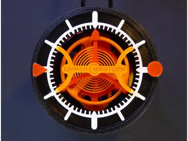 3D-printed Watch with Tourbillon