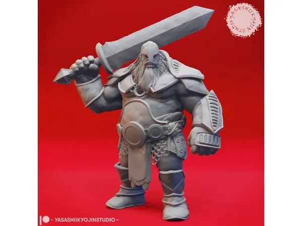 Fire Giant Swordsmen - Tabletop Miniature