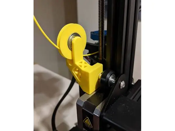 Ender 3 and 3 V2 Filament Guide - GO BIG - No Screws - No Supports