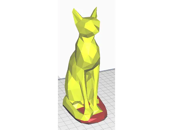 Polygon Egyptian Cat_remix_divided cat/holder