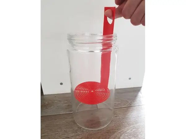 Strainer for mason jar (for washing resin prints)