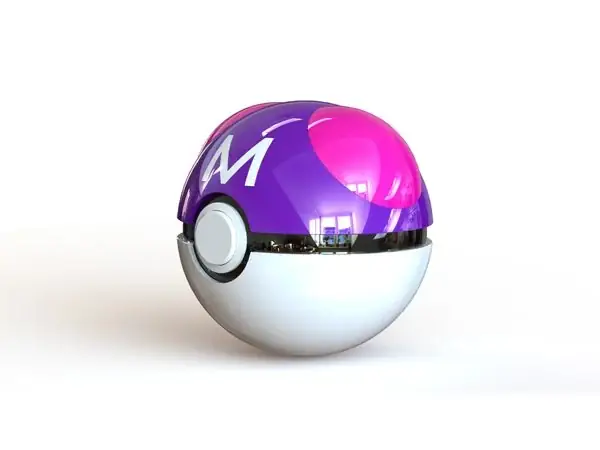 Master Ball - Fully Functional PokeBall with Button and Hinge