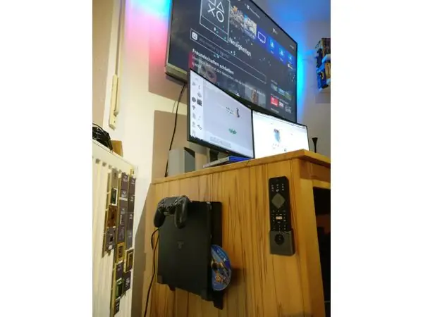 Wall mount for PlayStation 4 (PS4) Slim