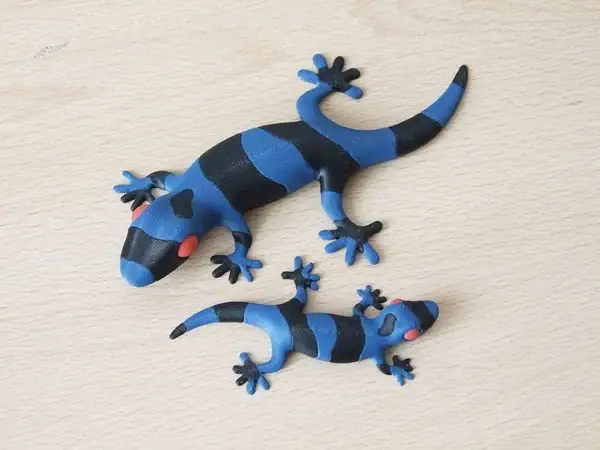 Striped lizard (multi-material)