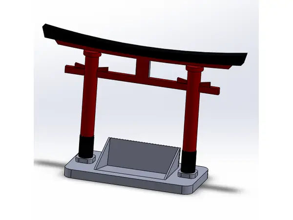 Card Holder Japanese Torii style