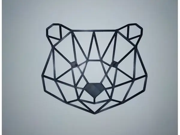 Low Poly Bear Head