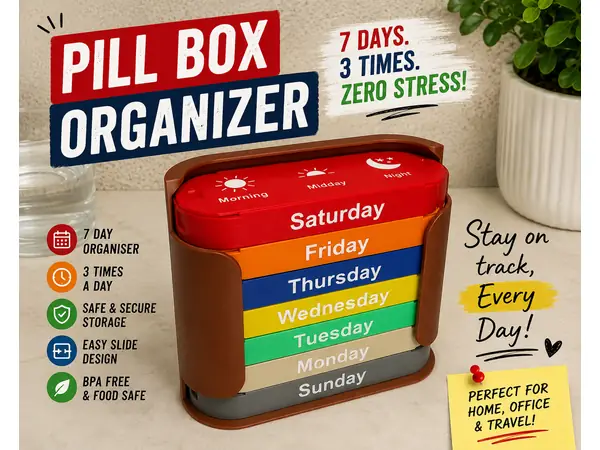 Pill Box Organizer
