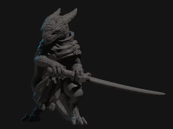 Kobold Kensei Monk Miniature