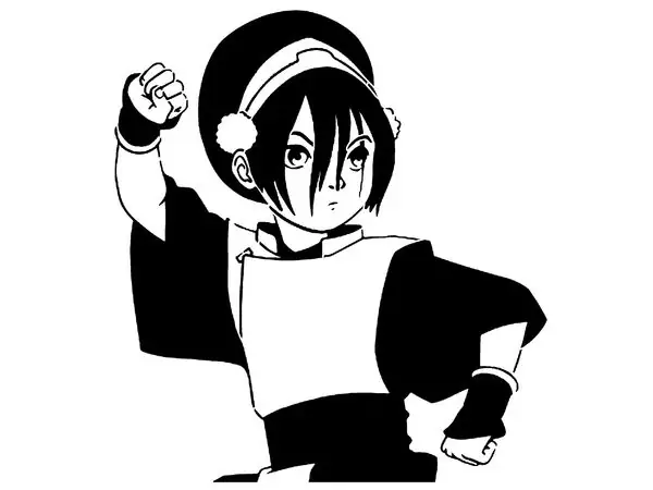 Toph Beifong stencil 2