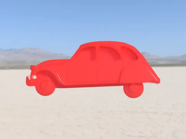 Citroen 2CV key chain