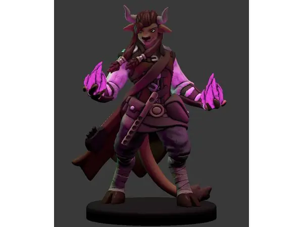 Minotaur Bard/Mage Miniature