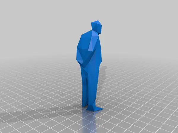 Umarell low poly