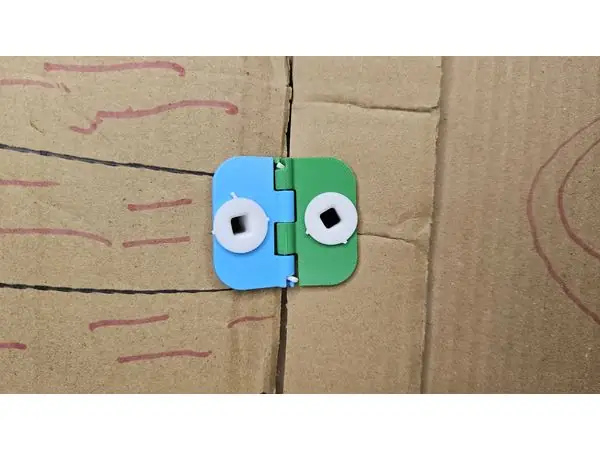 Hinge for Cardboard Screws