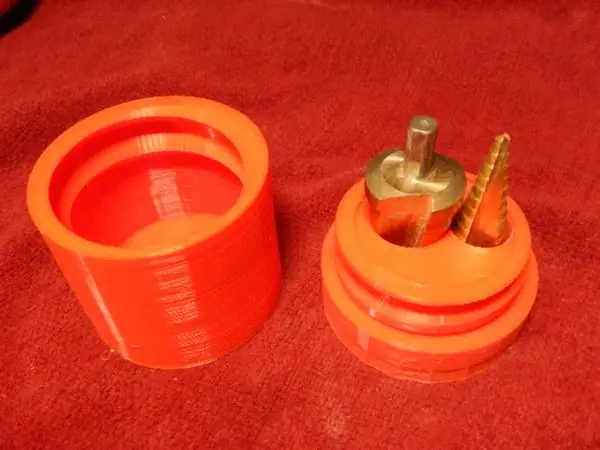step drill bit holder