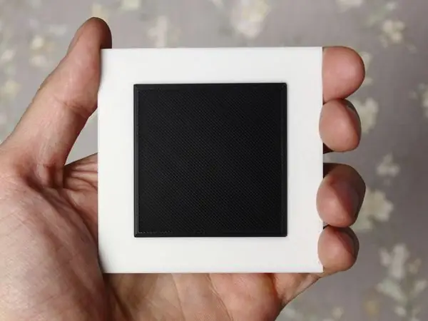 Black Square Fridge Magnet