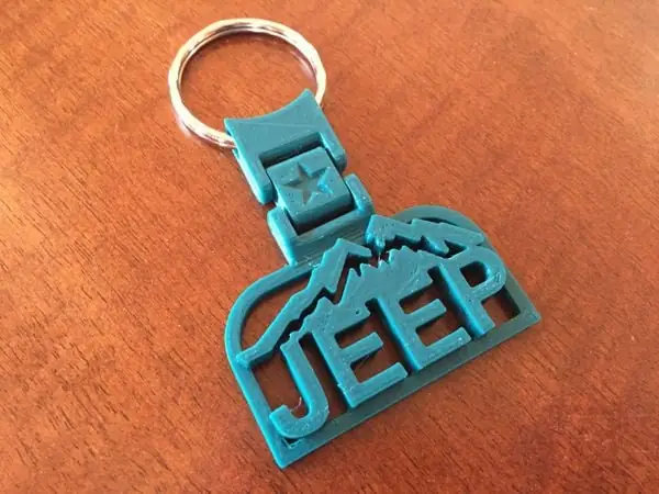 Jeep Mountain  Keychain