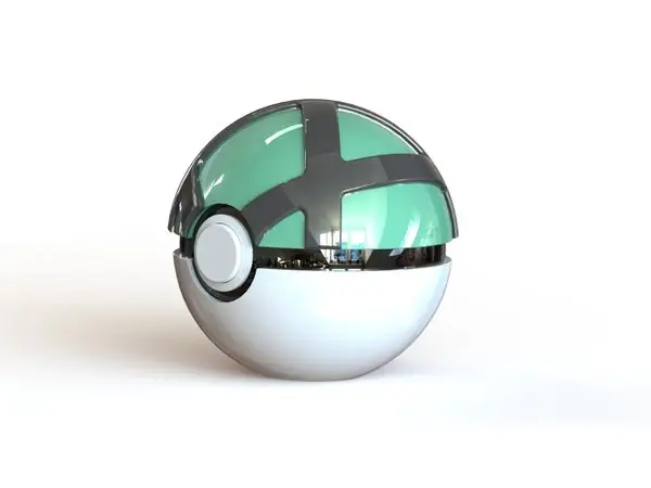 Net Ball - Fully Functional PokeBall with Button and Hinge