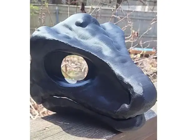 Dino mask STL file