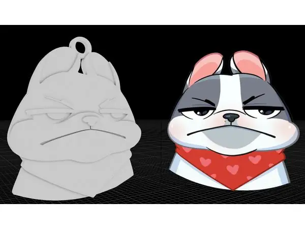 Keychain dog Keks v.1