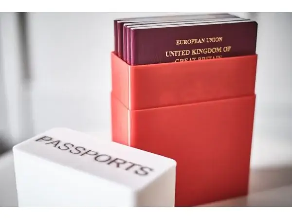 Passport organizer box