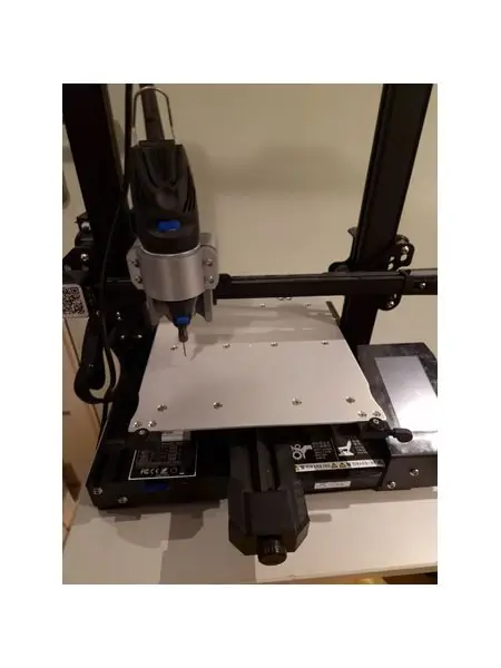 CNC machine from Creality CR-6 SE and Dremel 300