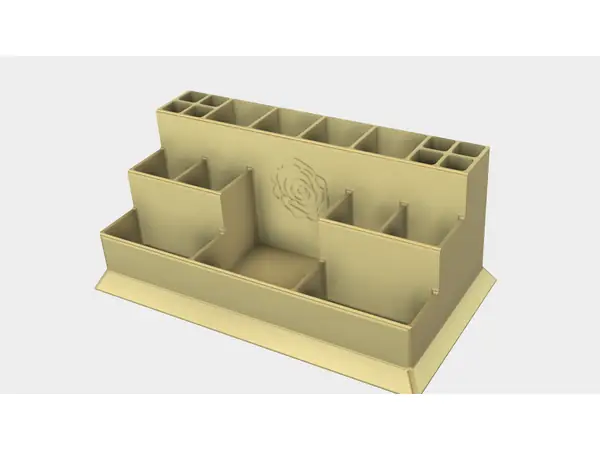 Straight makeup organizer