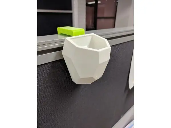 Hook Planter for Office Dividers