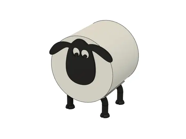 Shaun the Sheep Toilet Paper Roll Holder (Easy to Print)