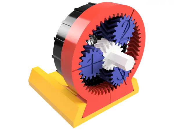 1379:1 Compound Planetary Gearbox