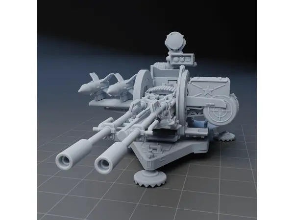 1:35 SCALE MODEL — FIRE SUPPORT SYSTEM ZU-23-2 ATAC.M2 TREMOR (v.2)