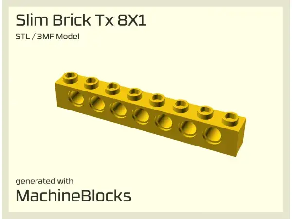 Technic Slim Brick - STL Generator - LEGO® compatible