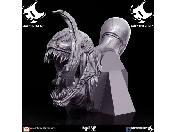 venom vs spiderman FREE headbust