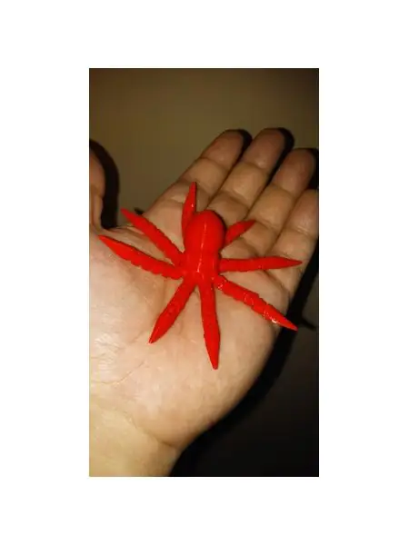 (Legs won't fall off) Ball-joint articulated octopus keyring remix
