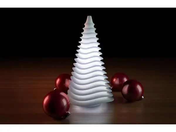 Generative design. Wave lamp for the holidays (HQ) version